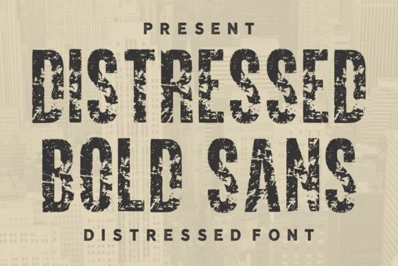 Download Distressed Bold Sans - Old Collection