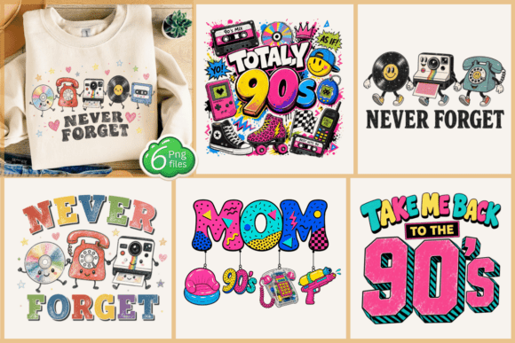 Download Retro 90s Nostalgia PNG Bundle - Nostalgia Collection