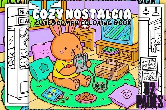 Download Cozy Nostalgia Cute&amp;Comfy Coloring Book - Nostalgia Collection