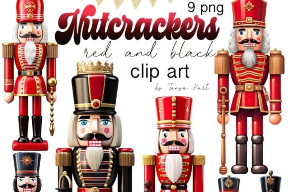 Download Christmas Red and Black Nutcracker PNG - Red Collection