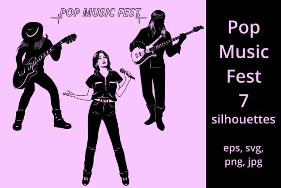 Download Pop Music Band SVG - Premium Resources