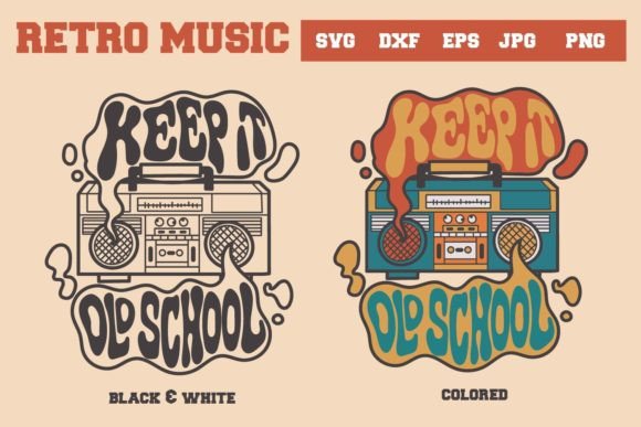 Download Retro Music, Keep It Old School Svg - Old Collection