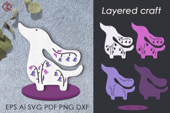 Download Layered Dog Craft / DIY Crafts - Red Collection