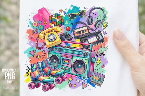 Download Retro 80s Nostalgia Collage PNG - Nostalgia Collection