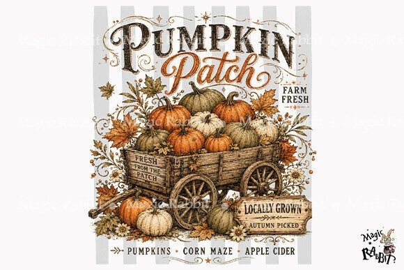 Download Vintage Pumpkin Patch PNG - Pumpkin Collection