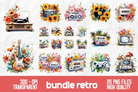 Download Old School Retro Bundle Design - Old Collection