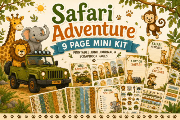 Download Safari Adventure Mini Paper Crafting Kit - Crafting Collection