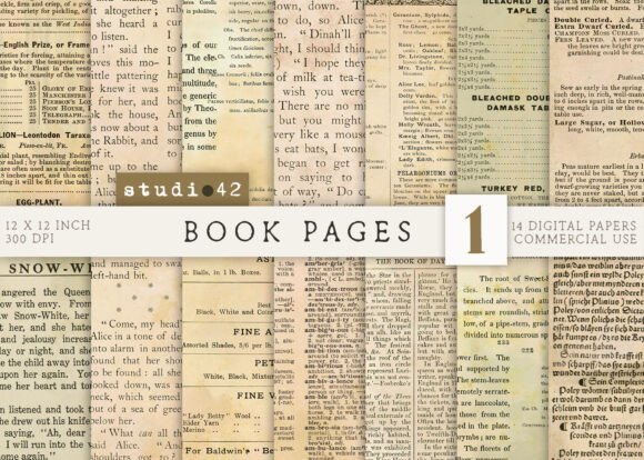 Download Vintage Book Pages, Old Journal Sheets - Old Collection